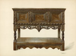 Credence, w posiadaniu EA Barry (chromolitho) autorstwa Shirley Charles Llewellyn Slocombe