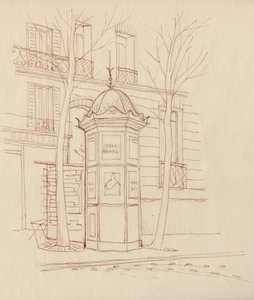 Kolumna reklamowa, Paryż, Francja, 1951.