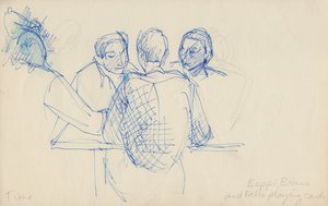„Karty do gry Beppi, Bruno i Fabio”, ok. 1950. autorstwa Shirley Markham