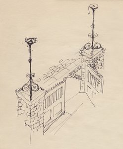 Brama podwójna, ok. 1950 r. autorstwa Shirley Markham