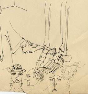 Twarze i kości stopy, 1953. autorstwa Shirley Markham