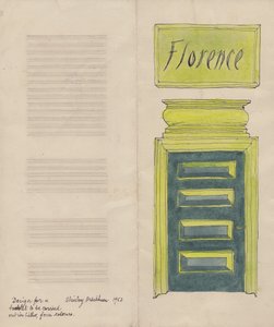 Ulotka Florencja, 1952. autorstwa Shirley Markham