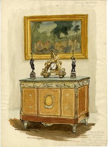 „Francuski gabinet z XVIII wieku”, ok. 1950 r. autorstwa Shirley Markham