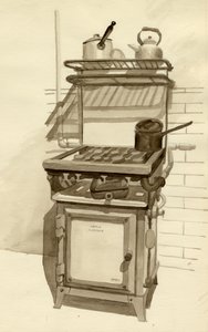 Kuchenka gazowa, 1951. autorstwa Shirley Markham