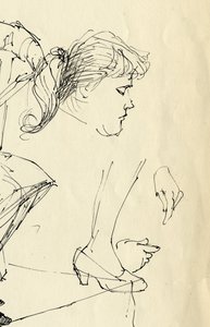 Detal głowy, rąk i stóp, 1953. autorstwa Shirley Markham