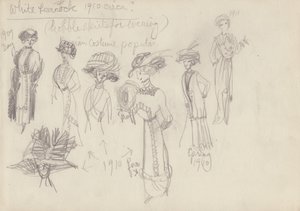 Strój historyczny, ok. 1950 r. autorstwa Shirley Markham