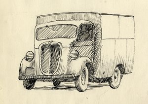 Ciężarówka, 1951. autorstwa Shirley Markham