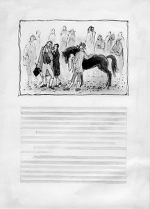Mężczyźni z koniem, 1952.