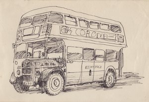 Autobus Routemaster, 1951. autorstwa Shirley Markham