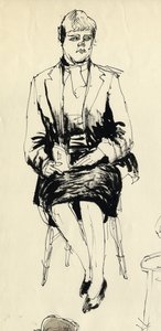 Siedząca kobieta, 1953. autorstwa Shirley Markham