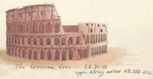 "Koloseum, Rzym - 70-82 ne", 1951. autorstwa Shirley Markham