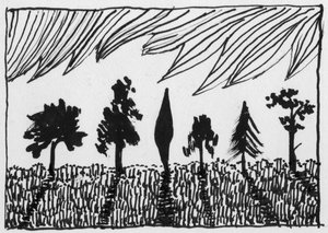 Drzewa, 1951. autorstwa Shirley Markham