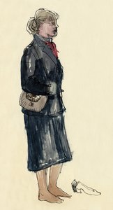 Kobieta w pończochach, 1953.