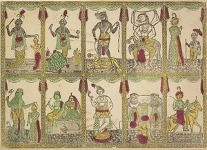 Das Avataras, Dziesięć Wcieleń Wisznu, 1800s.
