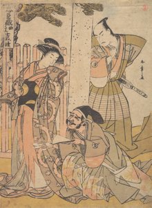 Chuban z dramatu Chushingura, koniec XVIII wieku. autorstwa Shunsho