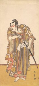 Ichikawa Danzo III jako samuraj dobywający miecza, ca. 1772.