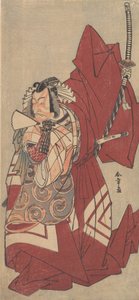 Kabuki Ac i członek Ichikawa Danjuro V droga. . . , 11 gromada 1776. autorstwa Shunsho