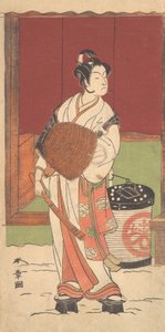 The Actor Ichikawa Monosuke II in the Role of Daito-no-miya Disguised as a Komuso, ca. 1772 . autorstwa Shunsho