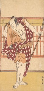 Aktor Nakamura Nakazo jako Kyokaku, ca. 1777. autorstwa Shunsho