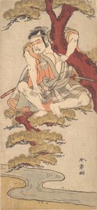 Aktor Otani Hiroemon III Oglądający z konarów sosny..., ca. 1775. autorstwa Shunsho