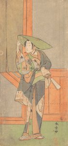 Pierwszy Nakamura Tomijuro w roli Izaemona, 2 miesiąc 1771. autorstwa Shunsho