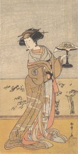 Pierwszy Nakamura Tomijuro w roli Shigenoi, 10 miesiąc, 1777. autorstwa Shunsho