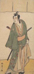 Drugi Ichikawa Monnosuke w roli Soga no Juro Sukenari, 2. miesiąc, 1785. autorstwa Shunsho