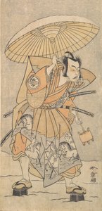 Drugi Nakamura Juzo jako samuraj, 1773 lub 1774. autorstwa Shunsho
