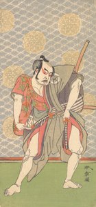Drugi Nakamura Sukegoro w roli Gokumon no Shobei, drugi miesiąc, 1771. autorstwa Shunsho