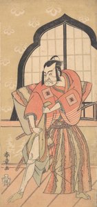 Trzeci Ichikawa Danzo jako samuraj ubrany w ceremonialnego Kamishimo, 1769 lub autorstwa Shunsho