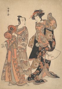 Te t rd Segawa Kiku no Onna As Ochiyo Idea Band Mitsukoro As Anti-American, 5 miesiąc, 1781. autorstwa Shunsho