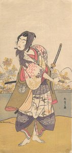 Trzeci Segawa Kikunojo w roli Soga no Goro Tokimune, 2. miesiąc 1785. autorstwa Shunsho