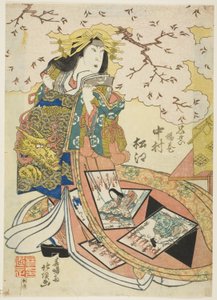 Aktor Nakamura Matsue III jako Keisei Agemaki autorstwa Shunshosai Hokucho