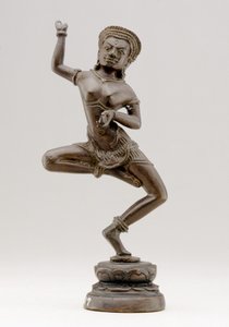 Tańcząca Dakini, kultura Lopburi (brąz)