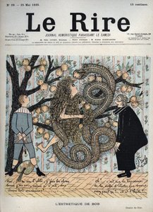 Ewa i wąż: „Estetyka Boba” – Humorystyczny rysunek Gypa (Sibylle Gabrielle Marie Antoinette Riquetti de Mirabeau, hrabina Martel de Janville) (1849-1932) – „Śmiech””, 25 maja