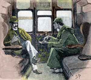 „Holmes dał mi szkic wydarzeń”, 1901 autorstwa Sidney E Paget