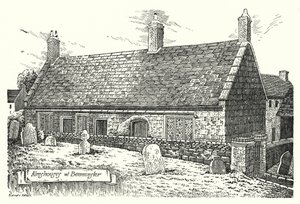 Przytułki w Beaminster (grawerowanie) autorstwa Sidney Heath