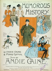 Historia humorystyczna”, rysunki na okładce zeszytu nutowego, 1906 autorstwa Sidney Kent