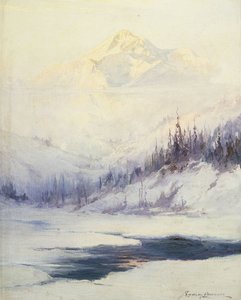 Zimowy poranek, Mount Mckinley, Alaska autorstwa Sidney Laurence