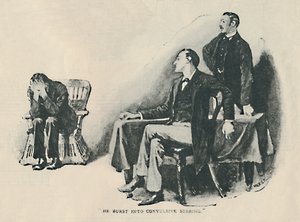 Wpadł w konwulsyjne szlochanie, 1892 autorstwa Sidney Paget