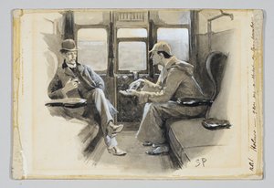 Ilustracja do opowiadania Arthura Conana Doyle