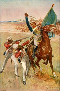 Roberts wygrywa Krzyż Wiktorii, 1901. autorstwa Sidney Paget