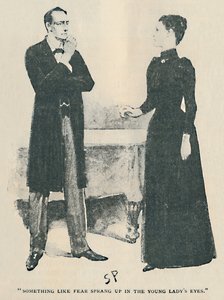 W oczach młodej damy pojawił się strach, 1892