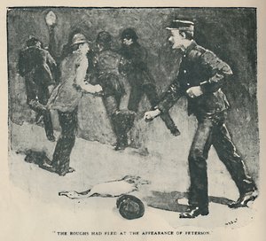 Roughs uciekł przed pojawieniem się Petersona, 1892 autorstwa Sidney Paget