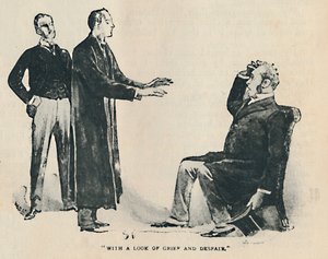 Z wyrazem żalu i rozpaczy, 1892 autorstwa Sidney Paget