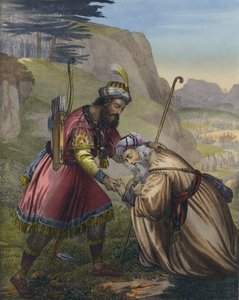 Pojednanie Jakuba ze swoim bratem Ezawem autorstwa Siegfried Detler Bendixen