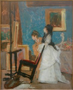 Wizyta w studio autorstwa Silvestro Lega