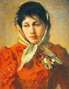La scellerata (Złoczyńca), Silvestro Lega (1826-1895), olej na płótnie, 50x38 cm autorstwa Silvestro Lega
