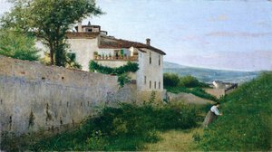 Widok na Piagentinę autorstwa Silvestro Lega