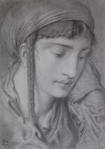 Hebrajska dziewczyna autorstwa Simeon Solomon